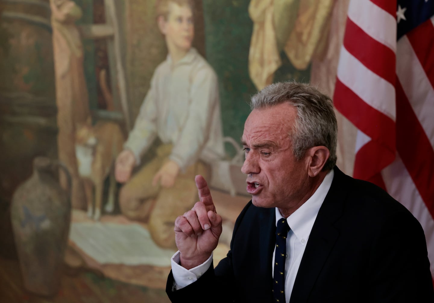 Robert F. Kennedy Jr. in 2023 in New Hampshire.