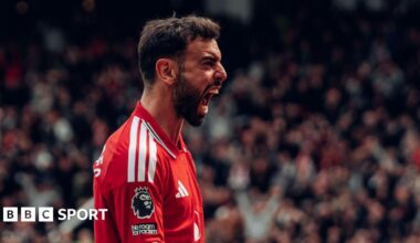 Manchester United 3-2 Nottingham Forest: Bruno Fernandes equals Premier League assist record as hosts win