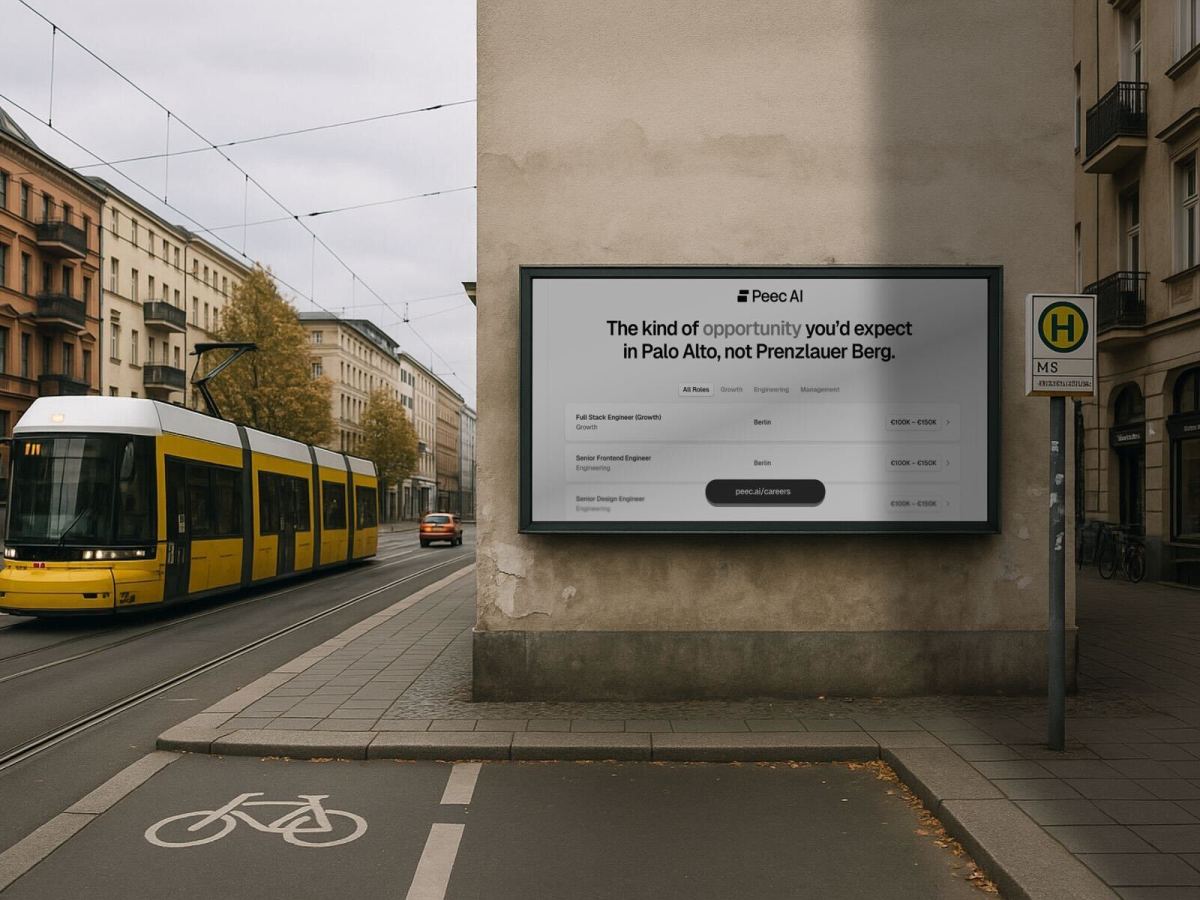 Peec AI billboard