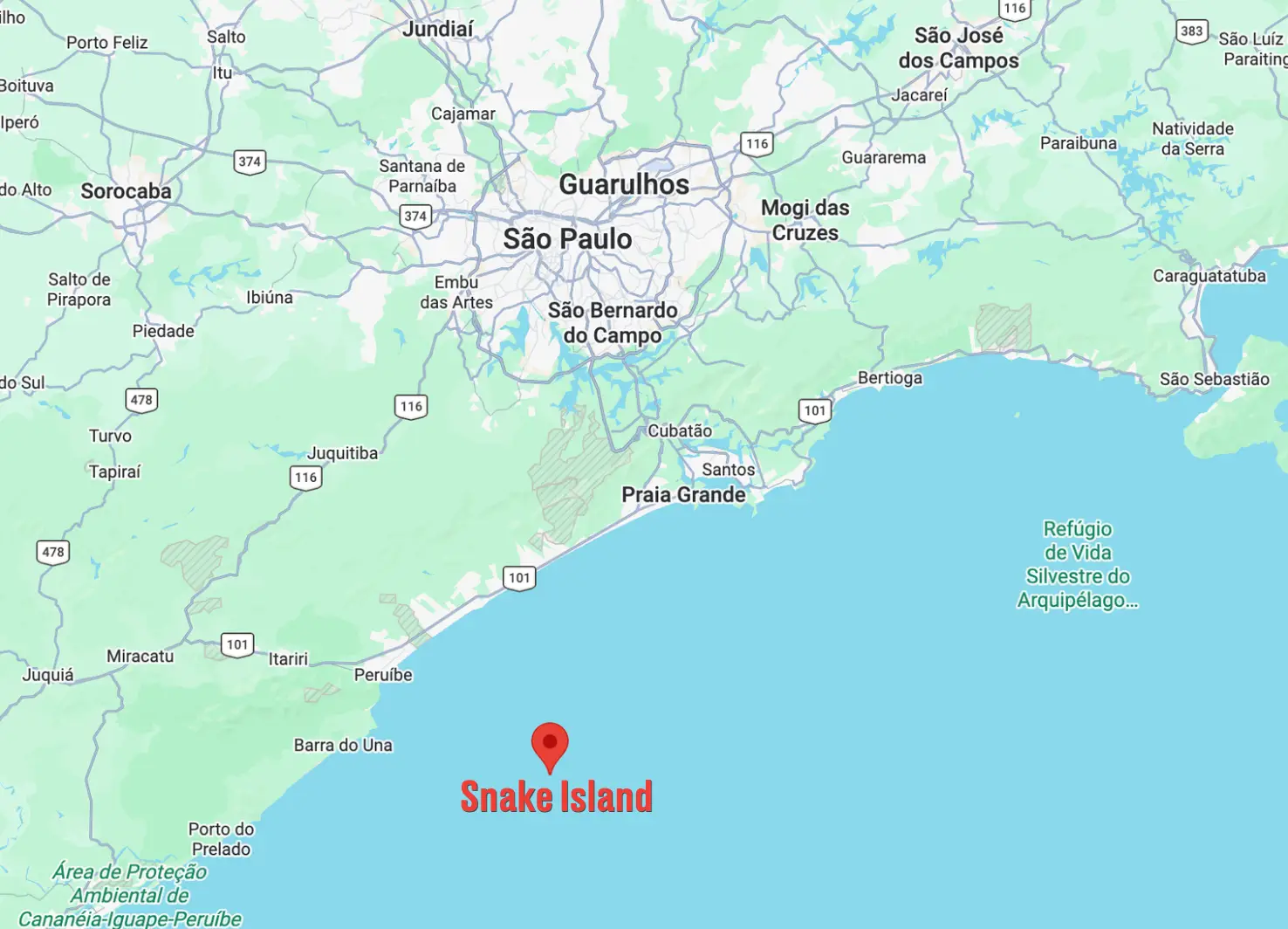 It's a tiny island located in the Atlantic Ocean (Google Maps)