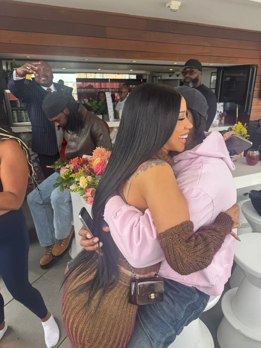 They were also seen sharing a big hug in a snapshot shared to social media. X/therealknelson