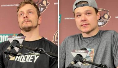 Aaron Ness and Matt Strome seem to deliver on-ice farewells to Hershey Bears fans and teammates: ‘I hope it’s not the end’
