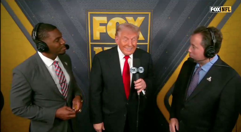 Donald Trump Jonathan Vilma Kenny Albert on Fox