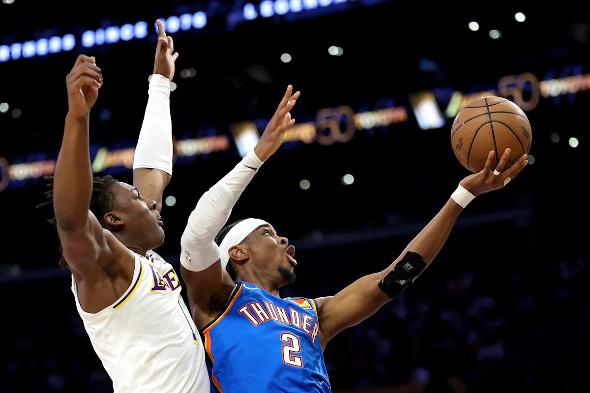 Thunder pull away from Lakers again to take 3-0 series lead: 'They've kicked our ass 3 straight games'