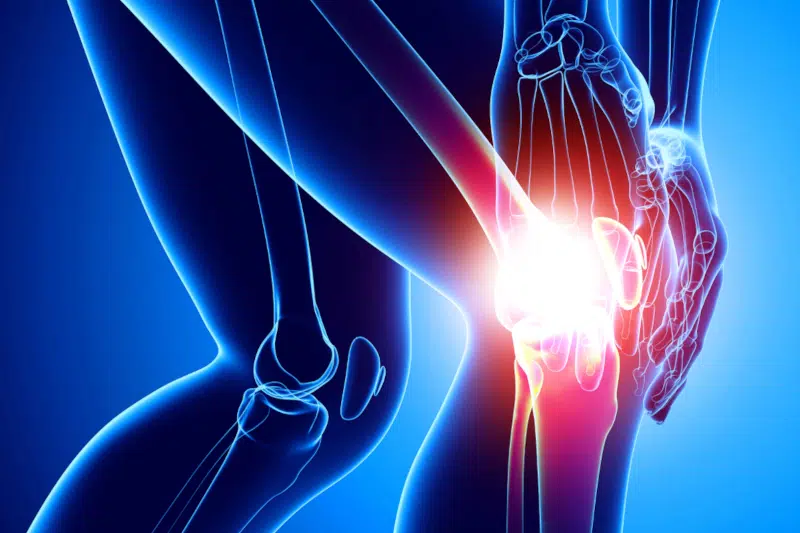Illustration depicting knee pain