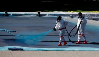Lawsuit filed to stop Trump’s blue repainting of the Lincoln Memorial Reflecting Pool