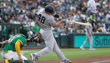 Yankees beat the A's 8-2 for their 5th straight win