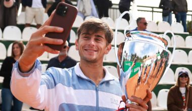 Matteo Arnaldi wins the Sardegna Open, an ATP Challenger 175 event in Cagliari, Italy.