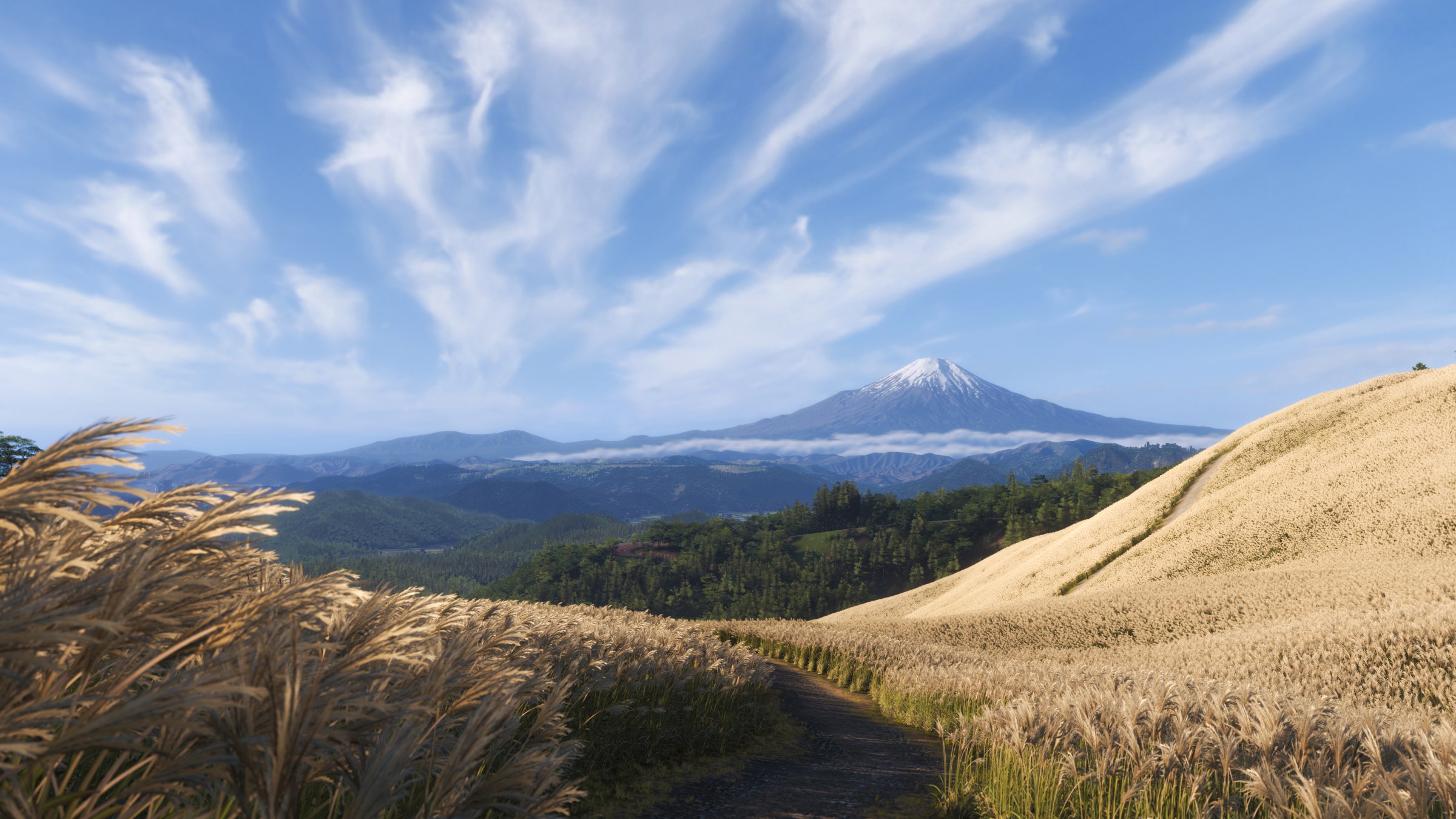 A screenshot from the video game Forza Horizon 6.