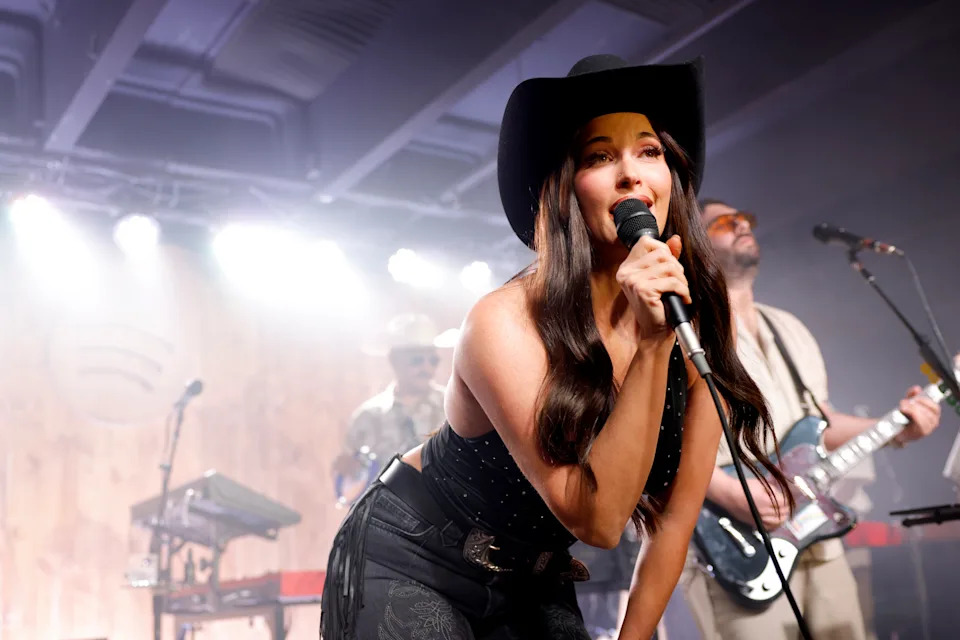 Kacey Musgraves sings onstage.