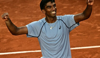 No. 7 Taylor Fritz stunned in first round by unseeded fellow American Nishesh Basavareddy in French Open debut