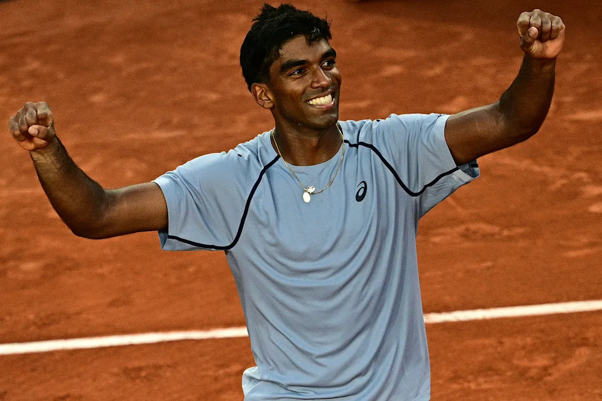 No. 7 Taylor Fritz stunned in first round by unseeded fellow American Nishesh Basavareddy in French Open debut