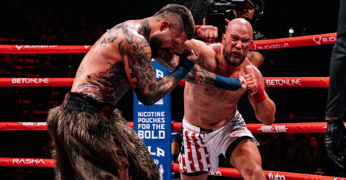 Video: Alex Terrible suffers multiple knockdowns before being stopped by Cameron Delano in Blood4Blood main event