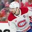 Montreal Canadiens center Nick Suzuki (14) skates against the Carolina Hurricanes during the third period.