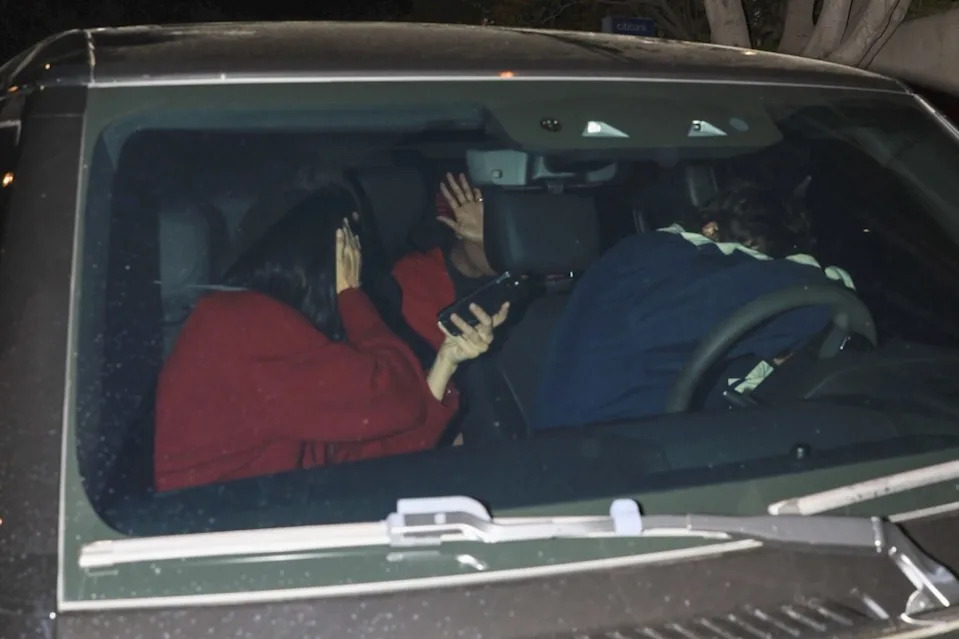 In photos obtained by Page Six, the foursome were spotted driving around Los Angeles after attending a Fanatics party. BACKGRID