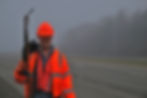 Mike Clemens, 78, works his "Dawn Patrol" along Egan Drive on Monday, May 4, 2026. (Klas Stolpe / Juneau Independent)