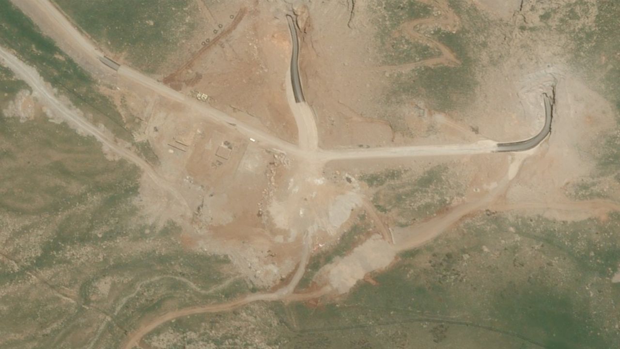 Satellite images of a missile base north of Kermanshah, Iran, show that a pair of tunnel entrances bombed by the US and Israel have been reopened. The roads leading to the tunnels, cratered to prevent missile launchers driving down them, have been repaired and repaved.