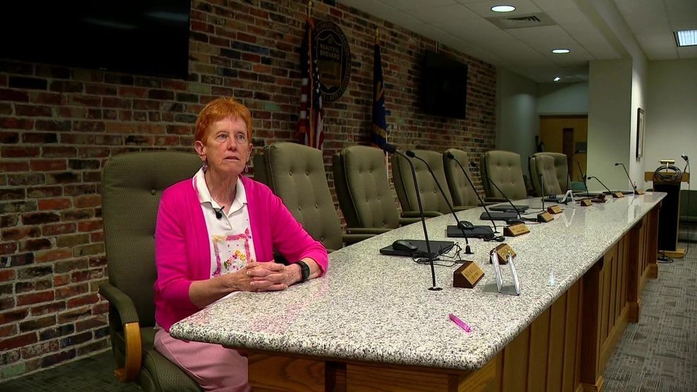MAY 7, 2026 - Brevard Mayor Maureen Copelof talks about a resolution her city passed regarding HCA Healthcare in the wake of care concerns. (Photo: WLOS Staff)
