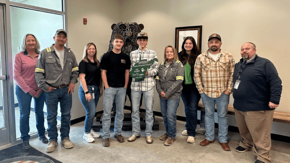 Tiny finds a new home at Nucor's Apple Grove office. (Nucor Steel West Virginia)