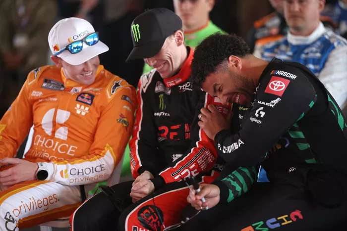 Bubba Wallace, 23XI Racing, Riley Herbst, 23XI Racing, Connor Zilisch, Trackhouse Racing