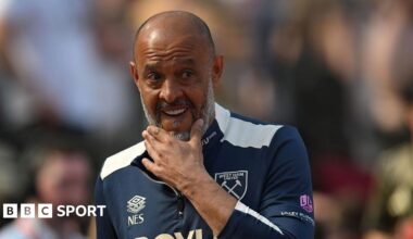 West Ham manager Nuno Espirito Santo