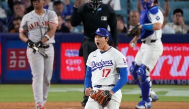Ohtani throws 7 scoreless innings as Dodgers beat Giants 4-0 to end 4-game losing streak :: WRAL.com