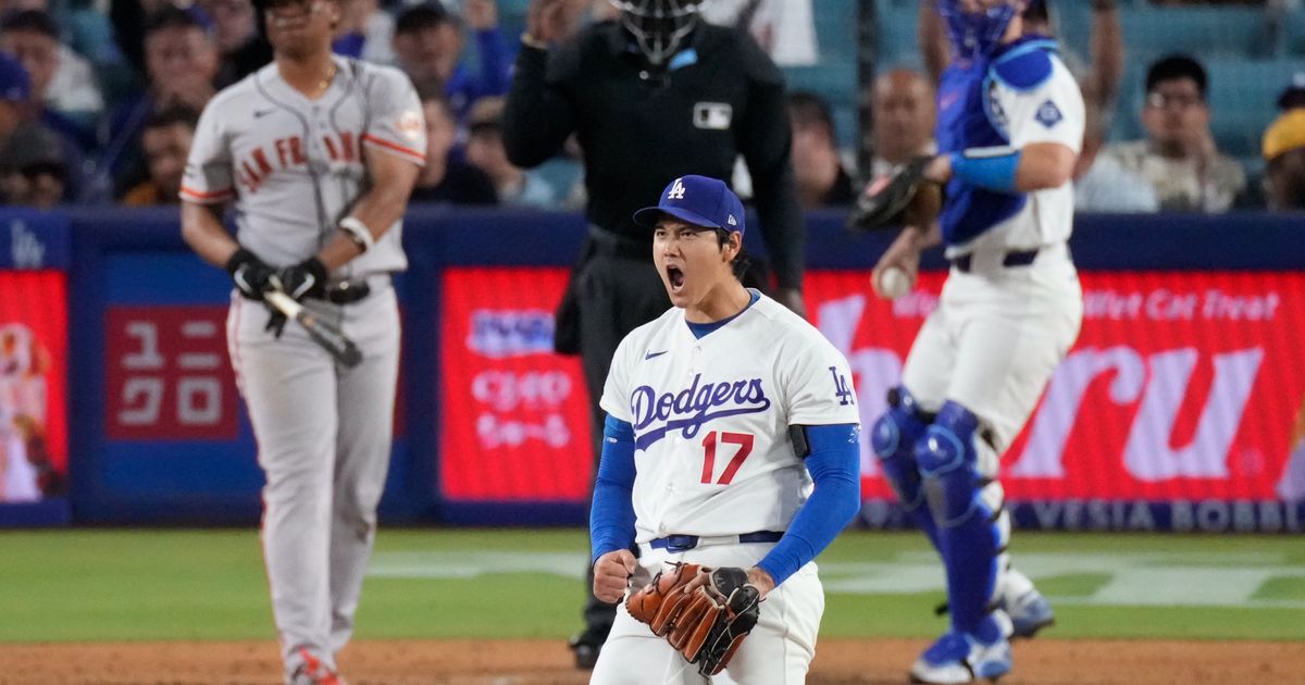 Ohtani throws 7 scoreless innings as Dodgers beat Giants 4-0 to end 4-game losing streak :: WRAL.com