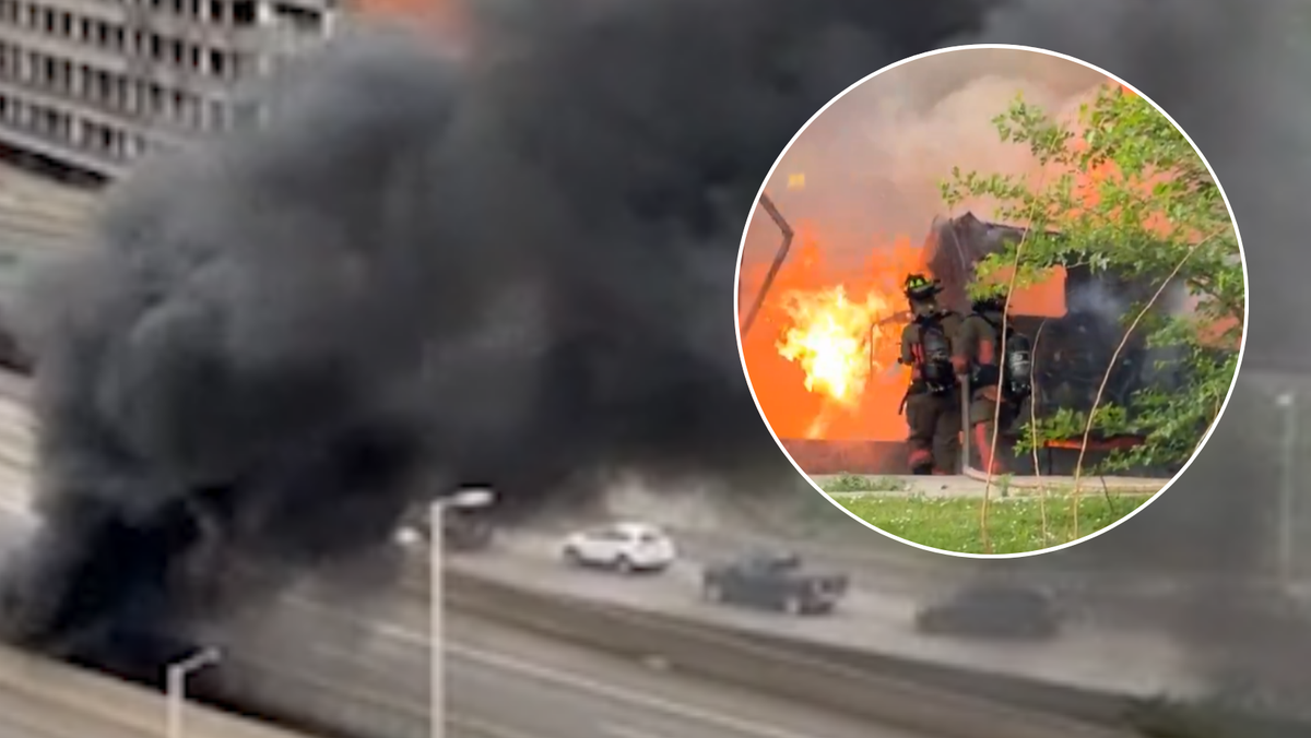 1 dead after crash involving semi-truck on I-71 in downtown Cincinnati; fire now extinguished