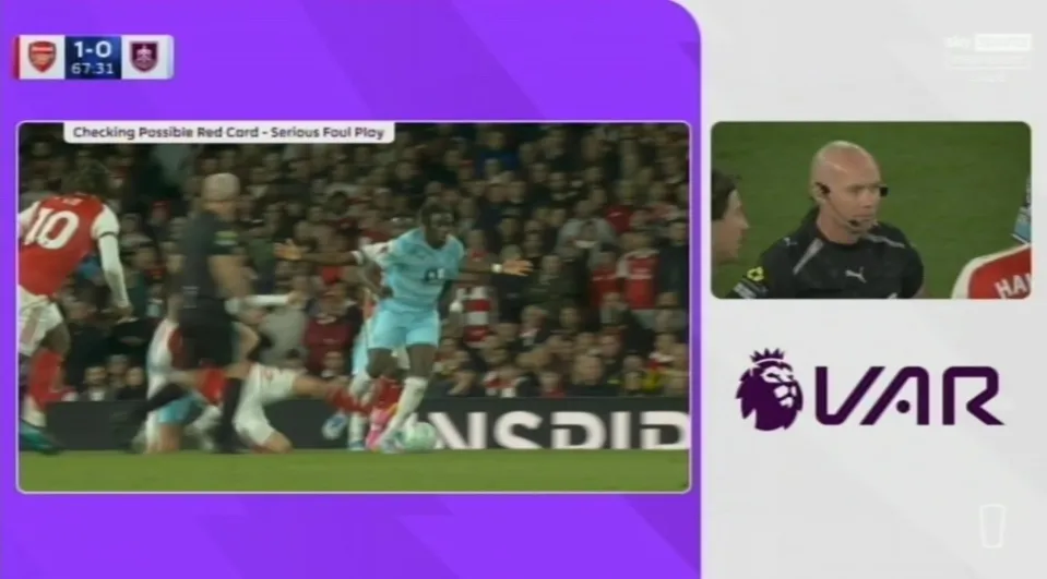VAR review of Kai Havertz tackle