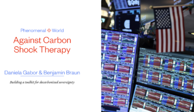 Against Carbon Shock Therapy | Daniela Gabor & Benjamin Braun