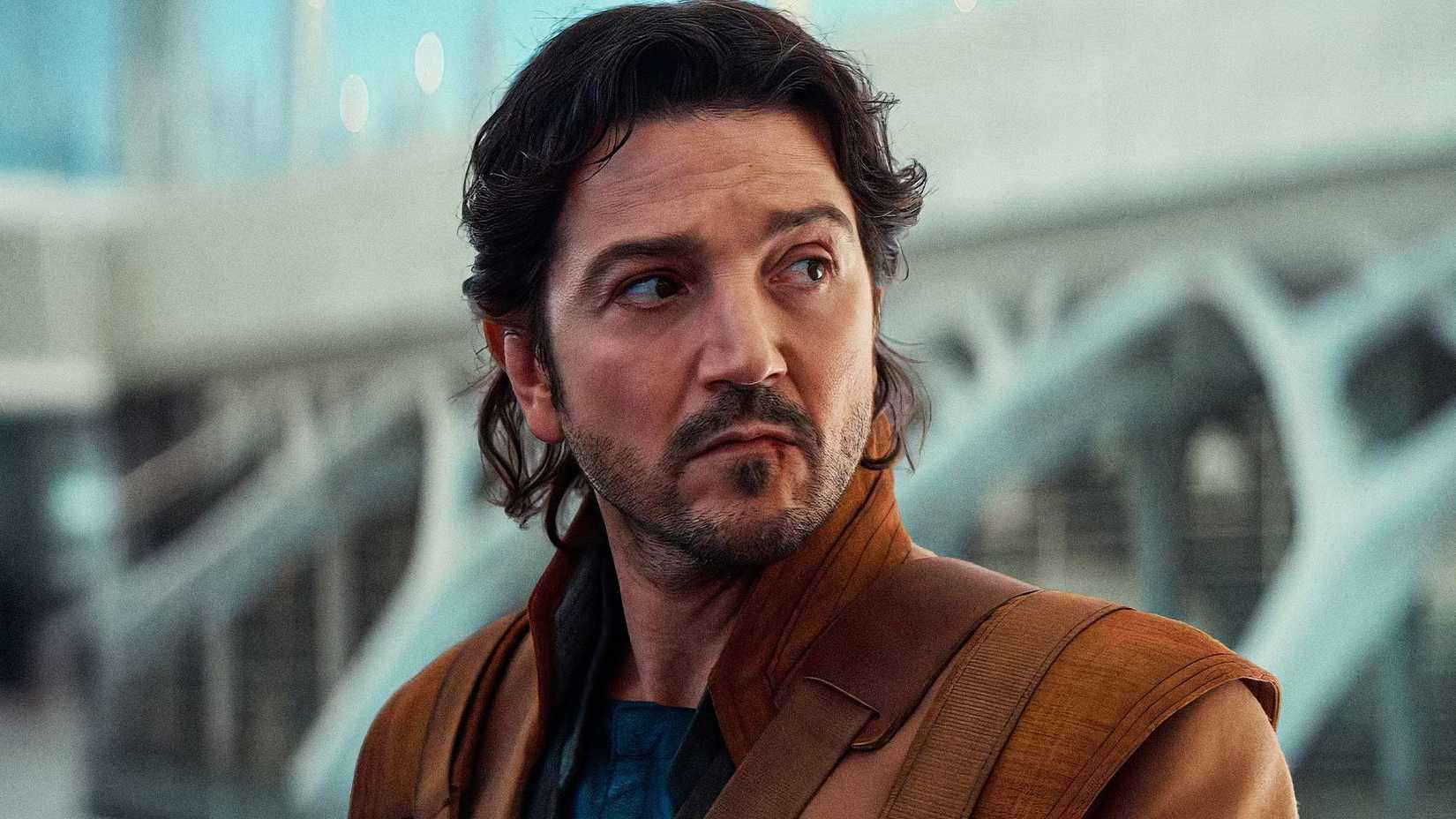 Cassian Andor side eyeing someone off screen