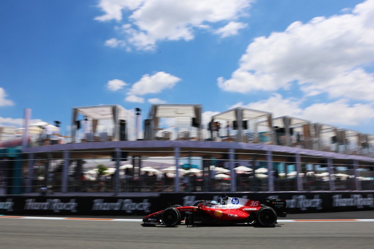 Charles Leclerc tops practice as Mercedes engine issue hits Kimi Antonelli