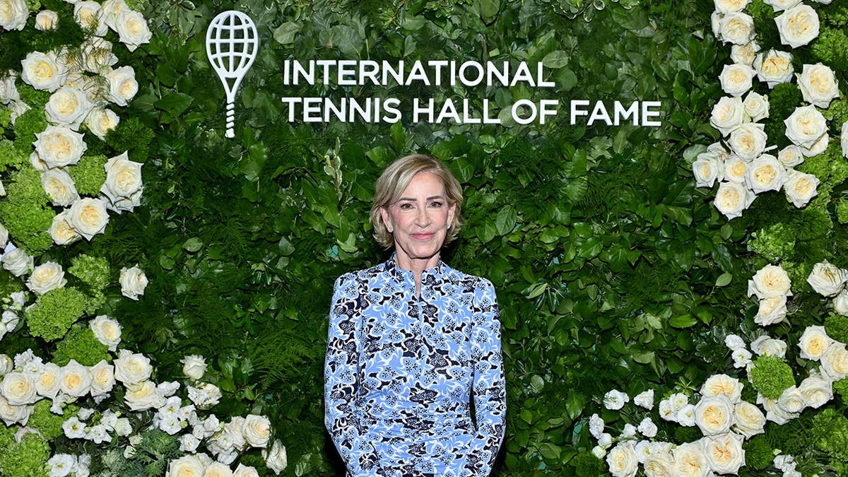 Chris Evert standing at the Legends Ball event in New York City