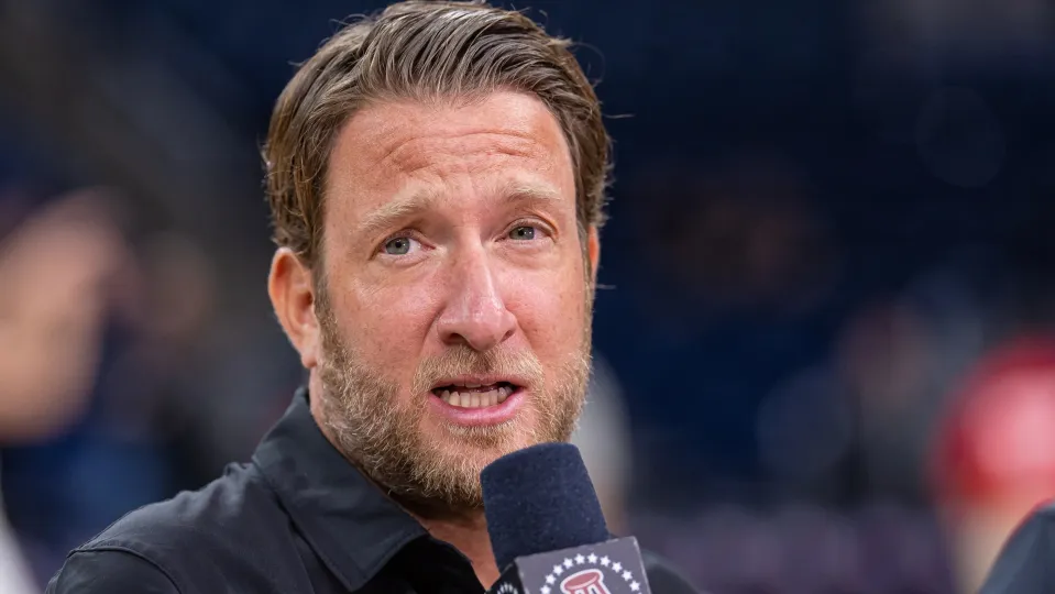 Barstool founder and CEO Dave Portnoy is seen before the Florida Atlantic Owls and Loyola (Il) Ramblers game in the Barstool Invitational at Wintrust Arena on November 8, 2023 in Chicago, Illinois. 