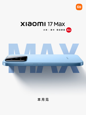 Official teaser image of the Xiaomi 17 Max.