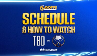 Sabres' schedule, broadcast info for Round 2 of Stanley Cup Playoffs