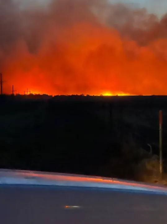 Wildfire near Ashland