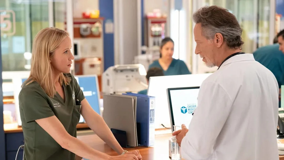 Jessy Schram as Dr. Hannah Asher, Steven Weber as Dr. Dean Archer Photo by&colon; Elizabeth Sisson&sol;NBC