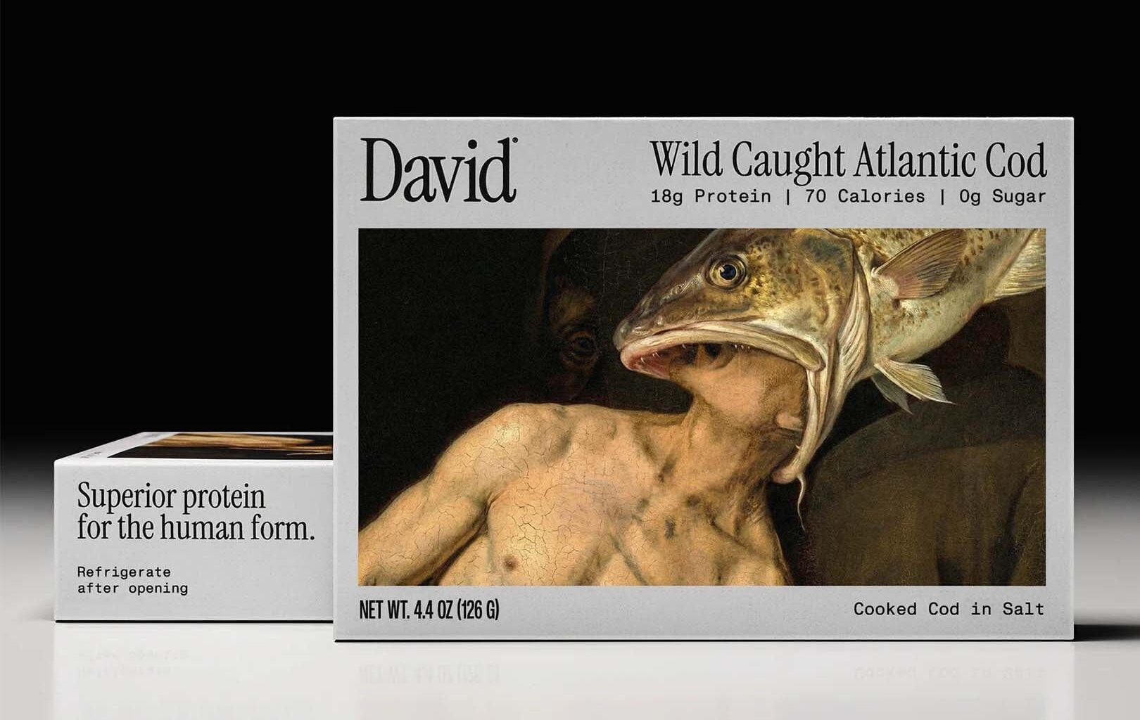David Protein's Cod 2 cooked salty wild-caught Atlantic cod