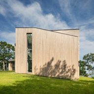 Cedar clad David center