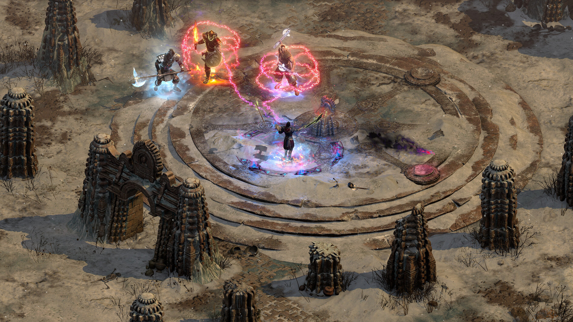 diablo-2-resurrected-reign-of-the-warlock-season-14 Diablo 2 Resurrected Season 14 patch notes - chains wrap around enemies.