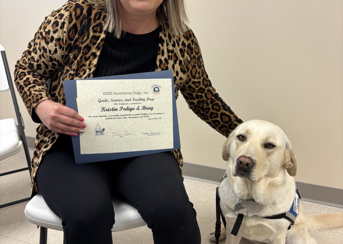 New Four-Legged Staffer at Area Hospital