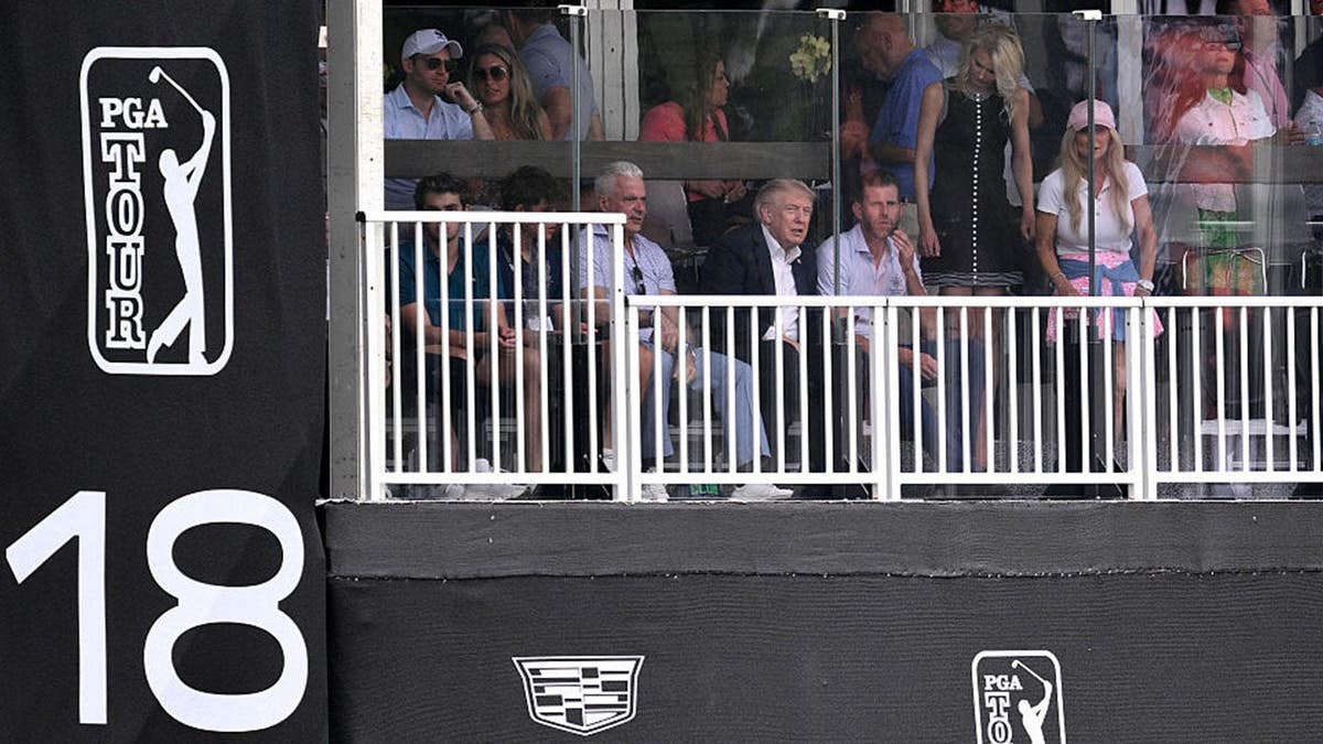 donald trump at the cadillac championship