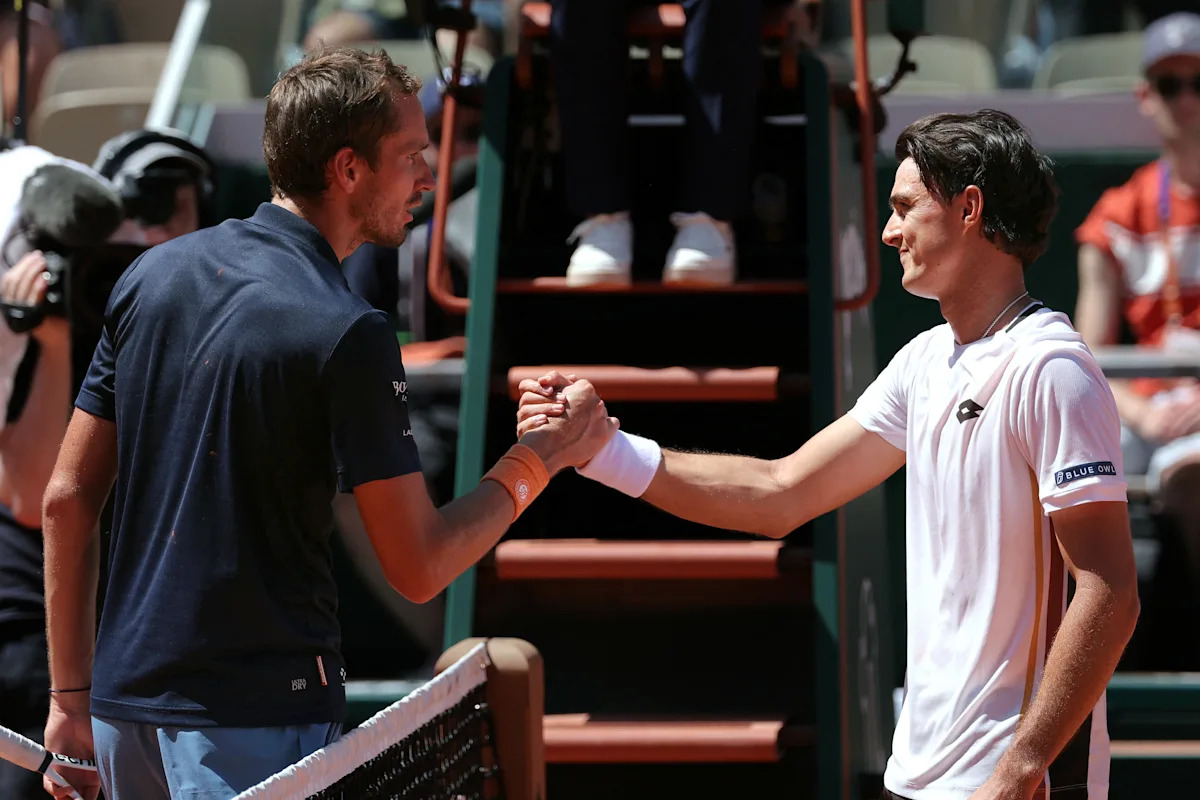 French Open: Daniil Medvedev, notoriously plagued by clay, again upset in first round, this time by Adam Walton