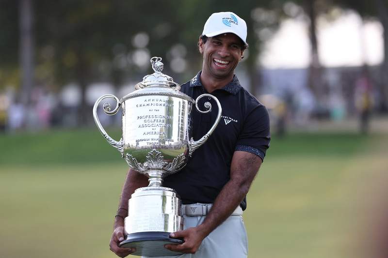 ‘There Was an Issue’: Aaron Rai Shares Statement on Damaged Wanamaker Trophy After PGA Championship Win