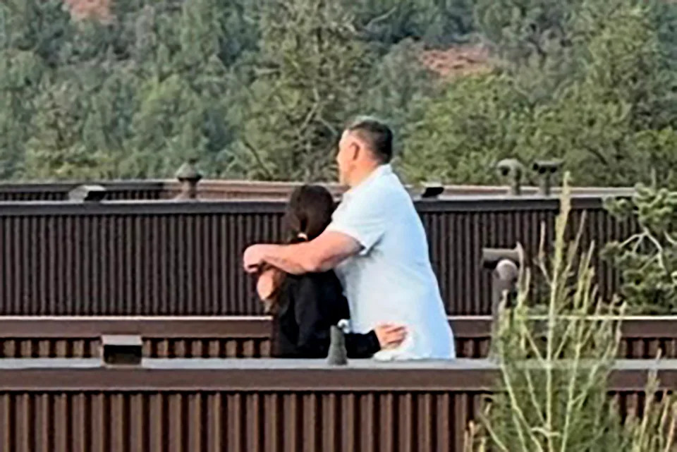 Scandal erupted last month after Page Six published photos of Vrabel and Russini embracing at the Arizona resort (above.) © Page SIx