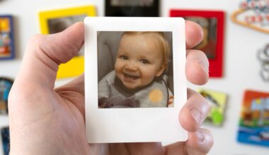 These digital Polaroids are a clever way to cover a fridge in memories