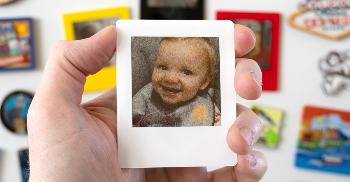 These digital Polaroids are a clever way to cover a fridge in memories