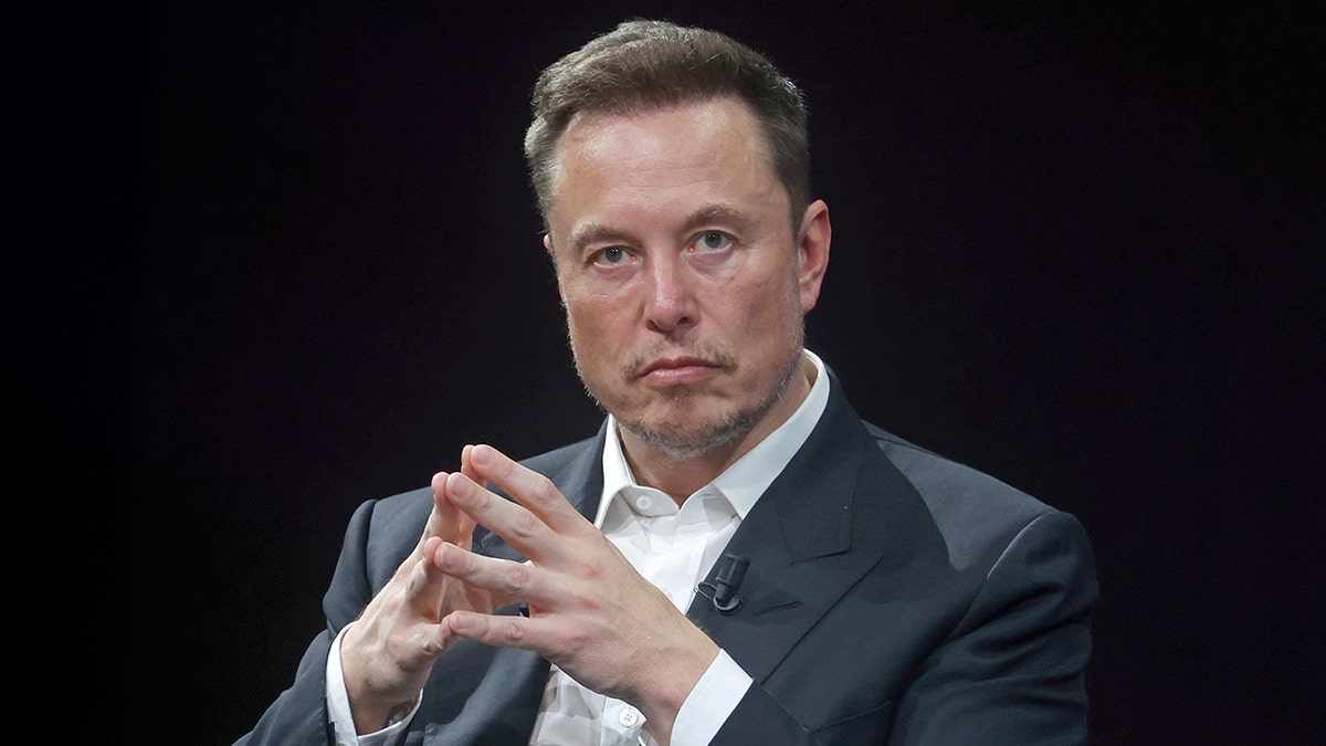 Elon Musk speaking at Viva Technology conference in Paris