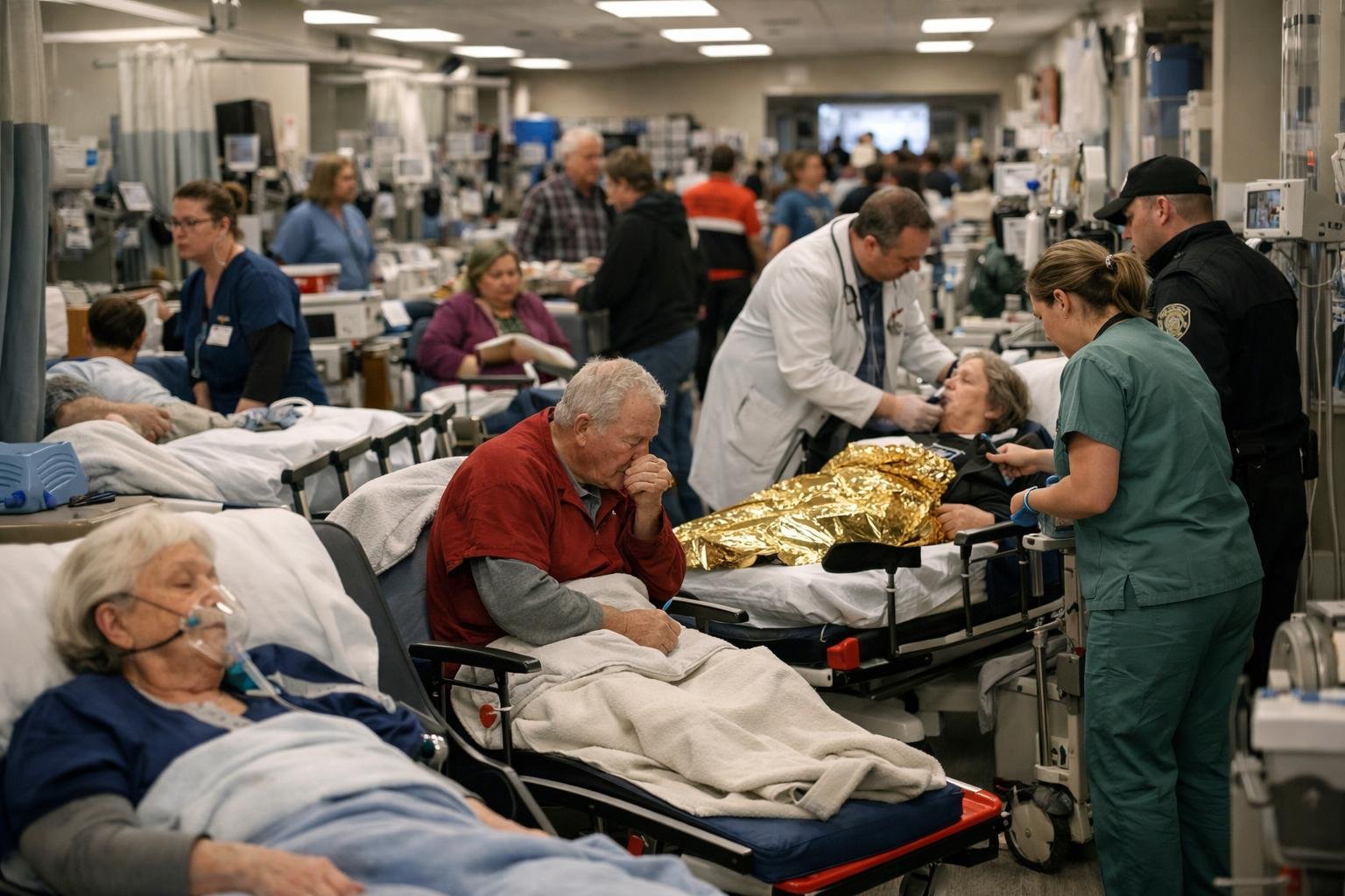 ERs across the Midwest hit capacity as flu season peaks earlier than expected